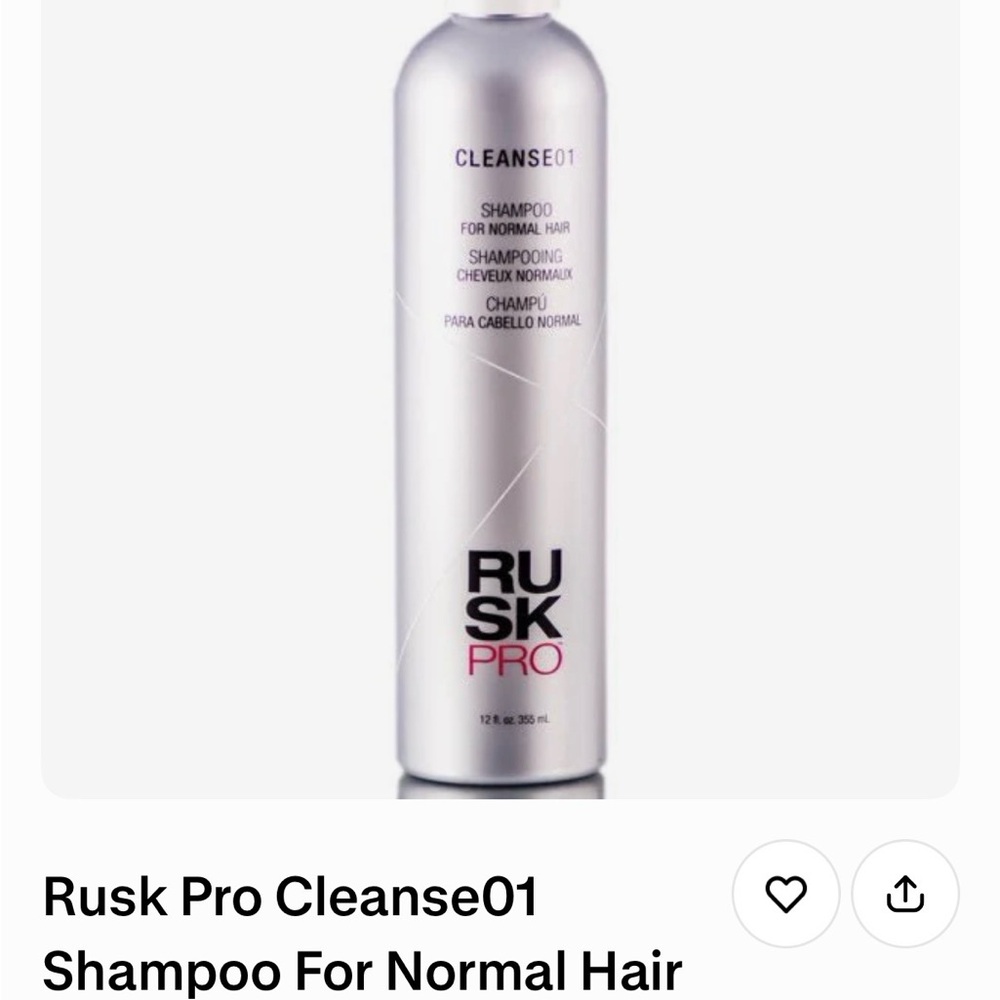 Rusk Pro Cleanse01 Shampoo for Normal Hair